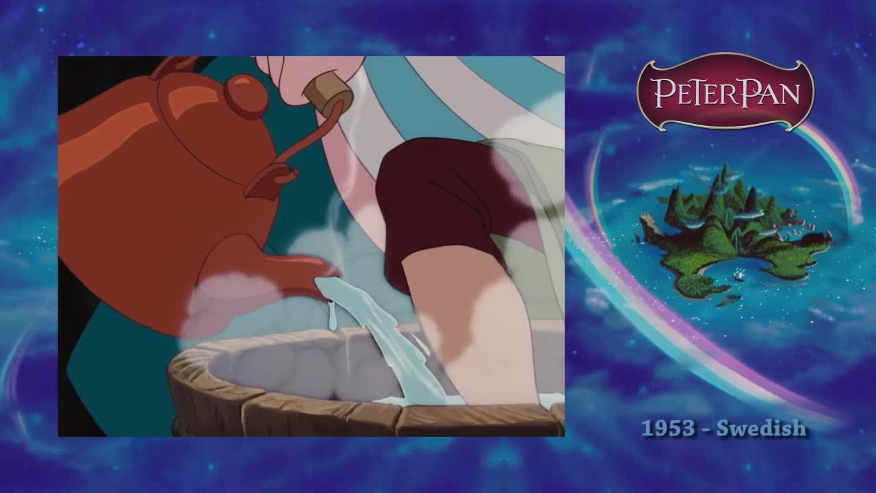 Tecknat Barn Svenska:Peter Pan (1953) DVDRIPPEN (Svenska) Kapten Krok Möte Herr Smill (4K)
