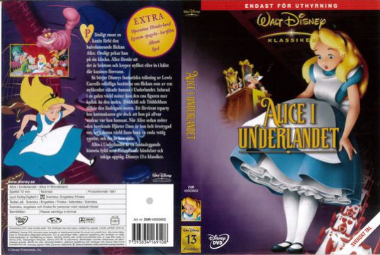 Tecknat Barn Svenska:Alice i Underlandet (1951) DVDRIPPEN (Svenska) Trailer (HD)